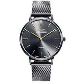 Sandoz - Reloj Acero IP Gun Brazalete Sra Classic & Slim Sa - 81350-57