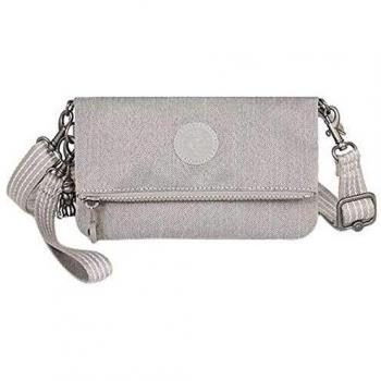 Kipling Lynne Bandolera, Mujeres, Grey Beige Pep