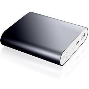 10400 Mah Batería Externa Compacto Power Bank Cargador portátil para smartphones - Negro