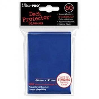 Ultra PRO 82670 Funda de tarjeta, funda para cartas de 66x91 mm, incluye 50 piezas, color azul