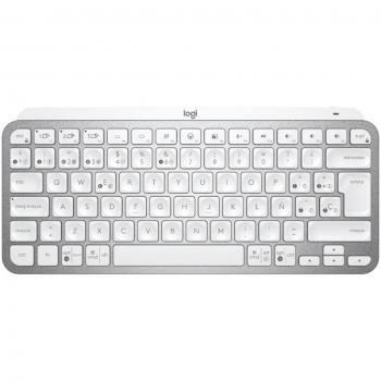 Logitech MX Keys Mini Teclado Inalámbrico RF Wireless + Bluetooth QWERTY Español Gris Pálido
