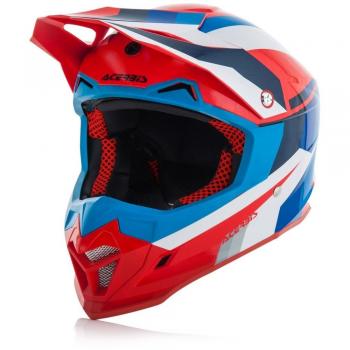 Acerbis 0022821.253.061 Casco, Azul/Rojo, XS