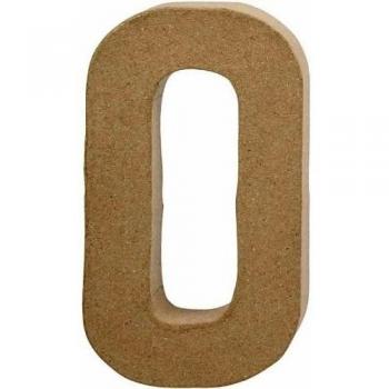 Creativ Letra de Papel maché, Beige, Talla única
