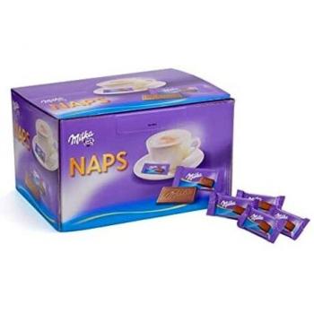 Milka Naps – Mini tabletas de chocolate con leche del país alpino - Display de 355 mini tabletas