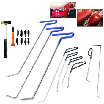 whdz República Democrática popular equipo de reparación de herramienta de reparación de abolladuras elevador de Kit de varillas con martillo deslizante Dent extractor mecánico de puente set LED Line Junta pegamento stricks Pro Pulling Tabs Kit para P