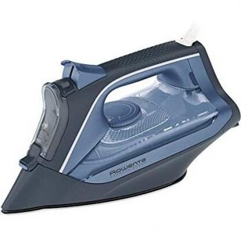 Rowenta Express Steam DW4320 plancha de vapor 2500 W, suela Microsteam 300 láser, salida vapor 40 g/min, golpe vapor 160 g/min, plancha vertical, sistema antical integrado, gran deslizamiento, Azul