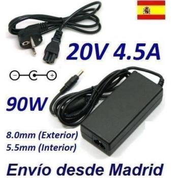 CARGADOR ESP Cargador Corriente 20V Compatible con Reemplazo para Notebook IBM Lenovo ThinkPad R400 R500 SL300 SL400 Recambio Replacement
