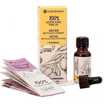Flor De Mayo, Aceite Puro Argán, Nutritivo Hidratante y Regenerante, Tratamiento Natural Cabello, Cara, Piel, Uñas