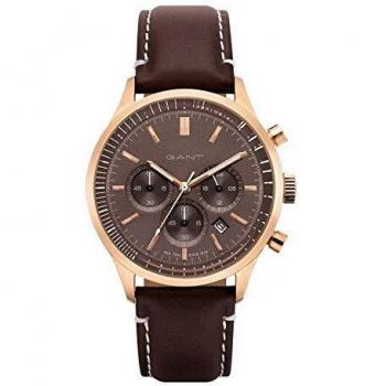 Gant Mens Analogue Quartz Watch with Leather Strap 7630043931066