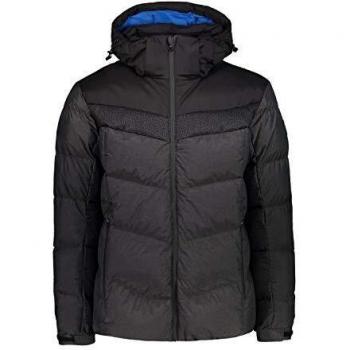 CMP Chaqueta para hombre con capucha y cremallera 39K2967 Nero Mel. 46