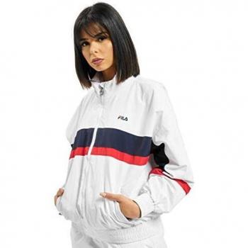Fila Urban Line Kaya Windbreaker - Bright White/Black Iris/True Red - XS - 100% Polyamide Shell, 100% Polyester Lining