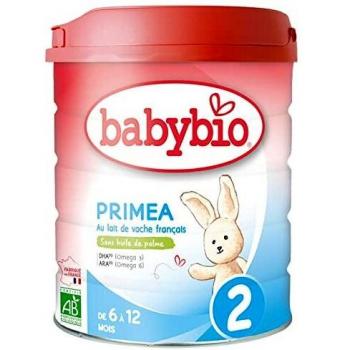 Babybio Primea 2 Leche de Continuación Ecológica para Bebés de 6 a 12 Meses, Procedente de Granjas Francesas, 800g