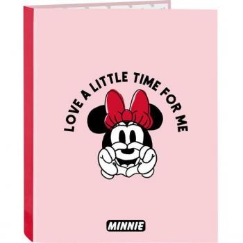 Carpeta Folio 4 Anillas Mixtas Minnie Mouse 'Me Time' - Safta