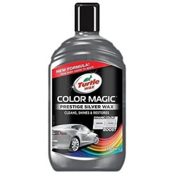 TURTLE WAX TW52710 Cera Plata Color Magic, Protección Pulido y Brillo para Pintura 500 ml, Liquido