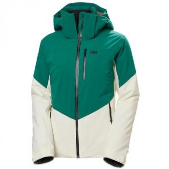 Chaqueta de esquí con capucha Helly Hansen Alphelia RECCO verde esmeralda mujer - S