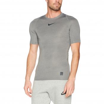Nike M NP Top SS Comp, Camiseta para hombre, Hombre, M Np Top Ss Comp, Carbon Heather/Black/Black, L