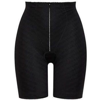 Felina 8276-4 Women's Weftloc Black Firm/Medium Control Slimming Shaping High Waist Long Leg Brief Xxlarge