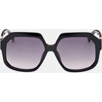 Max Mara Emme12-01B Sunglasses Black Shiny Grey Female Size: 57 MM