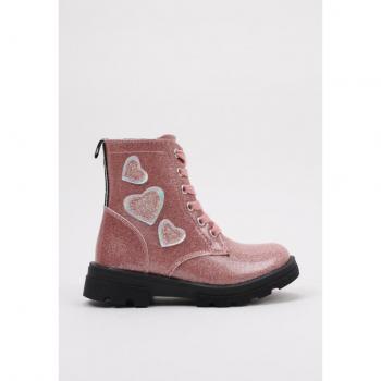 Botas Conguitos COSH 305 Rosa Niña con glitter y cremallera en el interior, modelo Autumn/Winter 23 - Envío Rápido