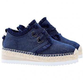 ESPRIT Ima Denim Lu, Alpargata para Mujer, Azul