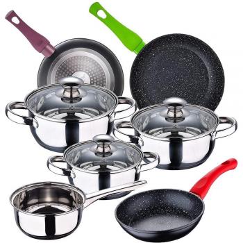 San Ignacio Bateria de cocina 7 piezas Faro con juego Sarténes
