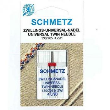 Schmetz 130-705ZWI-4.0-90 Aguja, Metal, Plata, 4.0-90 Größe