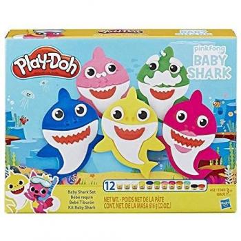 PLAY-DOH Pinkfong Baby Shark Set with 12 Non-Toxic Cans