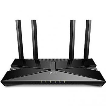 Enrutador inalámbrico TP-Link Archer AX1500 con 6 antenas, 4 puertos Gigabit LAN, 1 puerto Gigabit WAN, velocidad de hasta 300Mbps en 2.4GHz y 1201Mbps en 5GHz