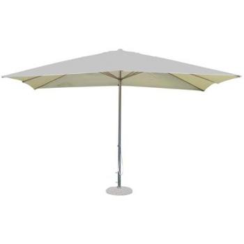Sombrilla de jardín de aluminio 3x3 m con mástil central Caeli - Gris