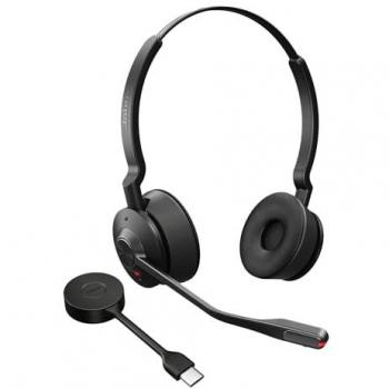 Auriculares Inalámbricos Jabra Engage 55 SE Stereo USB-C para Oficina con Adaptador DECT