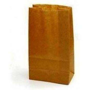 1 CAJA 700 BOLSAS PAPEL KRAFT FONDO AMERICANO 22+12x34 CM