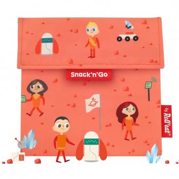 Roll'eat ® | Porta Sandwich Reutilizable, Bolsa Ecológica sin BPA, Porta Bocadillo de Color Space - Snack'n'Go Kids
