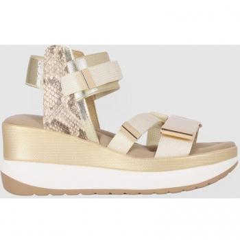 Chika10 Sandalias de Cuña Roco 06 Oro/Gold
