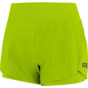Gore Wear 100155 R7 Mujer Pantalón Corto 2in1, Verde cítrico, 42