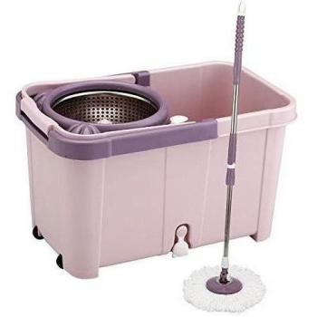 T & S 360. mano de velocidad variable Buena centrifugado Mopa rosa