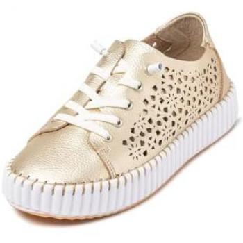 Yokono Zapato Plano Sintra 002 Dorado