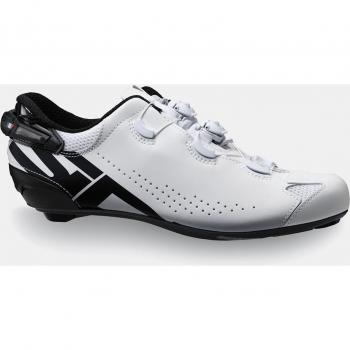 Zapatillas de ciclismo Sidi Shot 2S para hombre, color blanco y negro, talla 46
