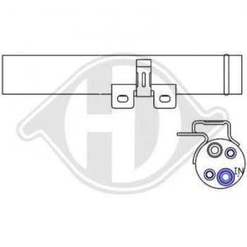 DIEDERICHS DCT1217 Filtro deshidratante para aire acondicionado