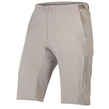 Pantalón corto de ciclismo Endura GV500 Foyle Beige, Marrón y Gris Fósil para hombre, talla XXL, sin badana