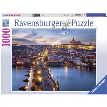 1000-Piece Ravensburger Puzzle: Prague by Night