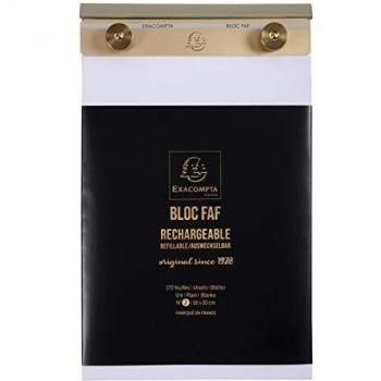 Exacompta 12112E - Bloc de notas con papel liso, 16 x 10 cm