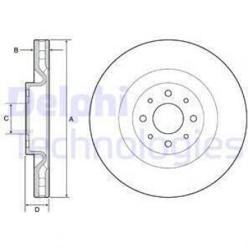Disco de freno DELPHI BG4566C