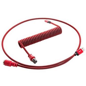 CableMod PRO Cable de teclado en espiral USB-C a USB tipo A, Rojo República - 150 cm