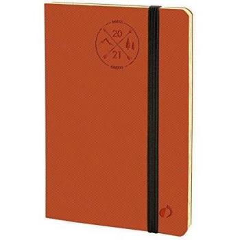 Quo Vadis 550009Q - Agenda HORIZONTAL 24-SD EVEREST Sept-2019 hasta Dic-2020, Semana Vista, A5+/16x24cm, Color Naranja