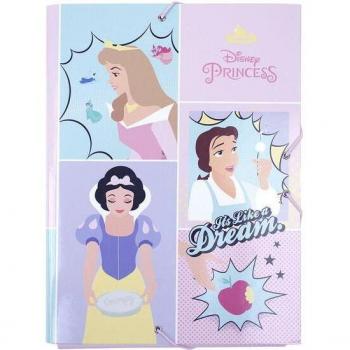 Carpeta Escolar A4 Princesas Disney Rosa 24 x 34 x 4 cm - Cerdá