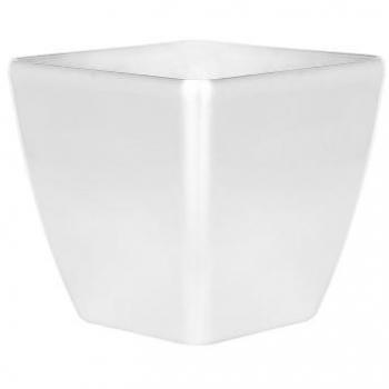Maceta Plateada de Arcilla Fibra 50 x 50 x 48 cm para Interiores y Exteriores Astras