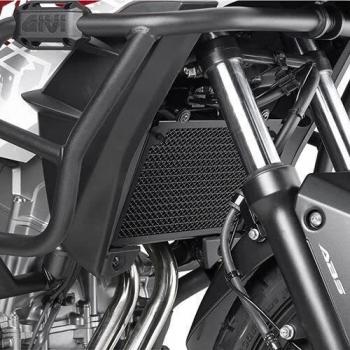GIVI Protector de Radiador de Acero Inoxidable Negro para Honda NC750S (16-20) / NC750X (16-21)