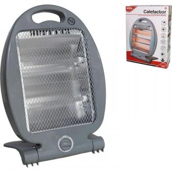 Calefactor Eléctrico de Quarzo 800W - 2 Barras - Calentamiento Rápido - Ahorro de Energía