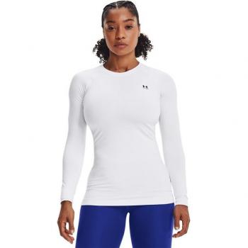 Under Armour Women's Cg Authentics Crew Long Sleeve T-shirt White XS