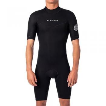 Rip Curl Dawn Patrol 2MM Back Zip Shorty Traje De Neopreno De Manga Corta 2023 Black, S